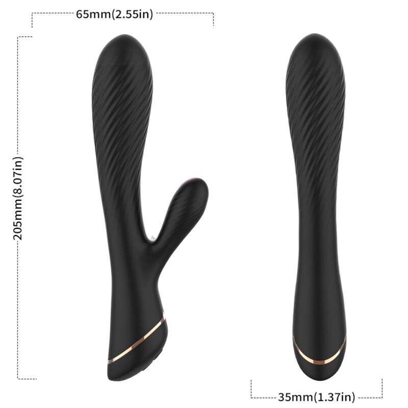 ARMONY - VIBRATOR KANINCHEN SILIKON SCHWARZ - Sexotim