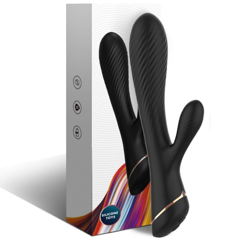 ARMONY - VIBRATOR KANINCHEN SILIKON SCHWARZ - Sexotim