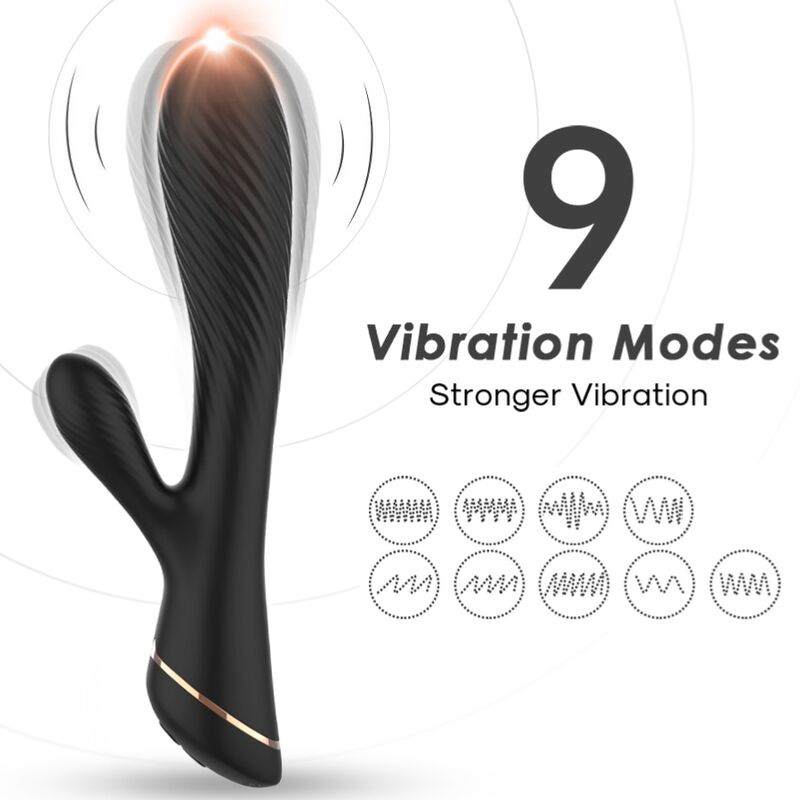 ARMONY - VIBRATOR KANINCHEN SILIKON SCHWARZ - Sexotim