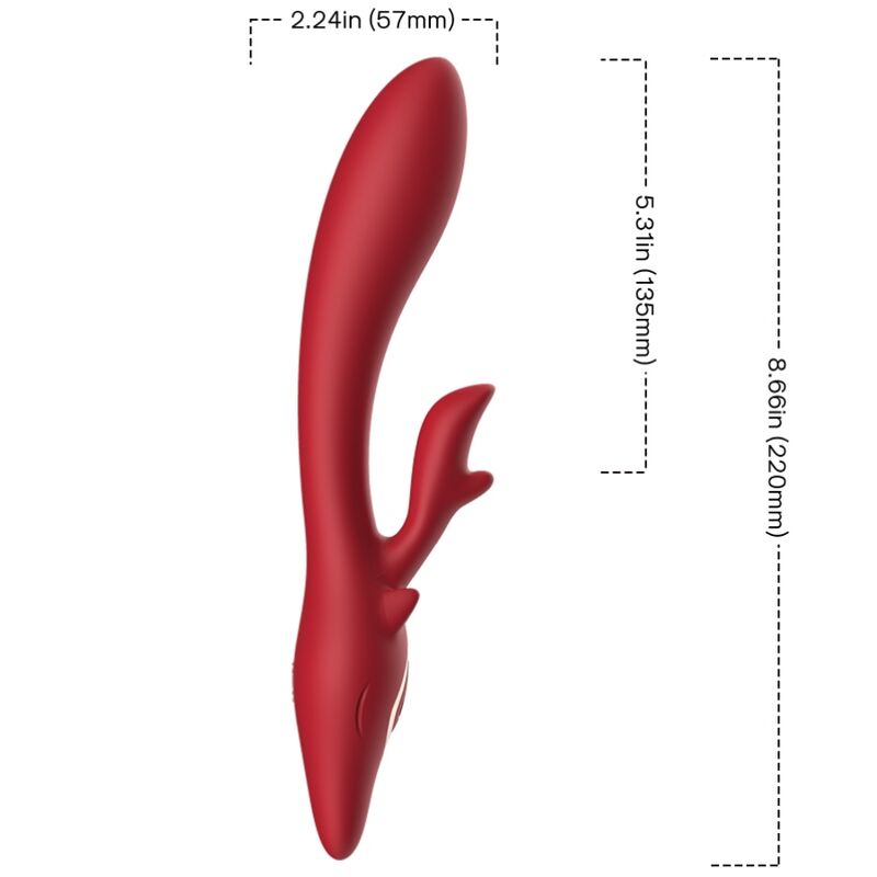 ARMONY - ELCH VIBRATOR KANINCHEN GEBOGEN ROT - Sexotim