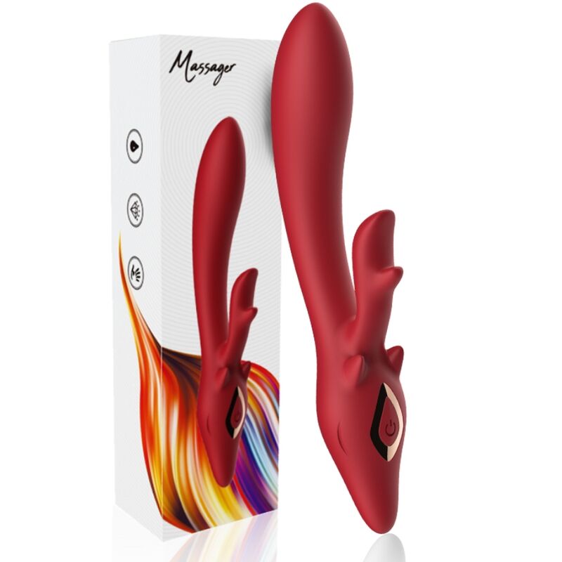 ARMONY - ELCH VIBRATOR KANINCHEN GEBOGEN ROT - Sexotim