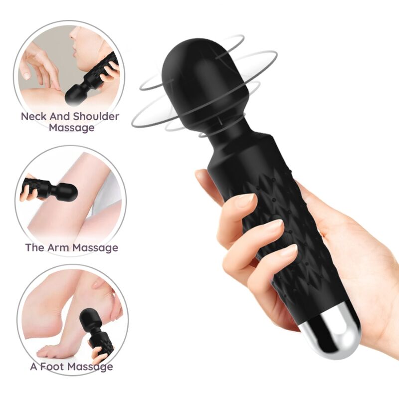 ARMONY - POSTMAN MASSAGER & VIBRATOR SUPER FLEXIBLER KOPF SCHWARZ - Sexotim