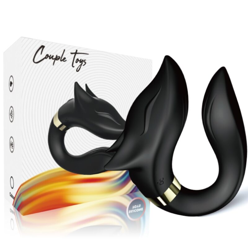 ARMONY - FOX VIBRATOR FÜR PAARE MIT FERNBEDIENUNG SCHWARZ - Sexotim