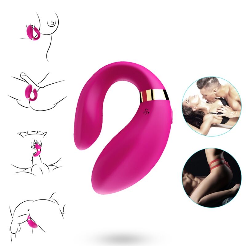ARMONY - VIBRATOR FÜR PAARE MIT FERNBEDIENUNG FUCHSIA - Sexotim