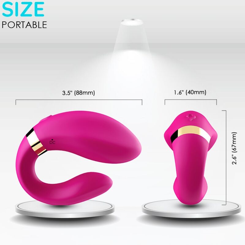 ARMONY - VIBRATOR FÜR PAARE MIT FERNBEDIENUNG FUCHSIA - Sexotim