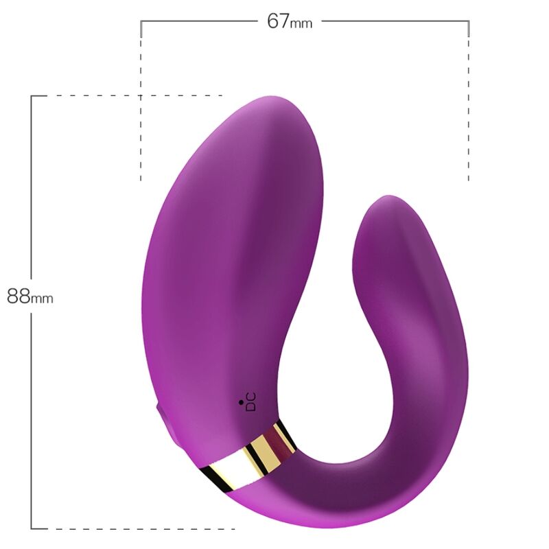 ARMONY - CRESCENT VIBRATOR FÜR PAARE, FERNBEDIENUNG, LILA - Sexotim