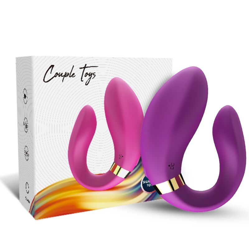 ARMONY - CRESCENT VIBRATOR FÜR PAARE, FERNBEDIENUNG, LILA - Sexotim