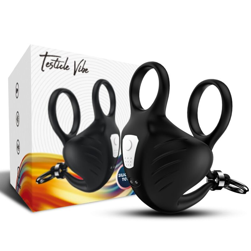 ARMONY - MANTA SCROTUM VIBRATOR RING FERNBEDIENUNG SCHWARZ - Sexotim