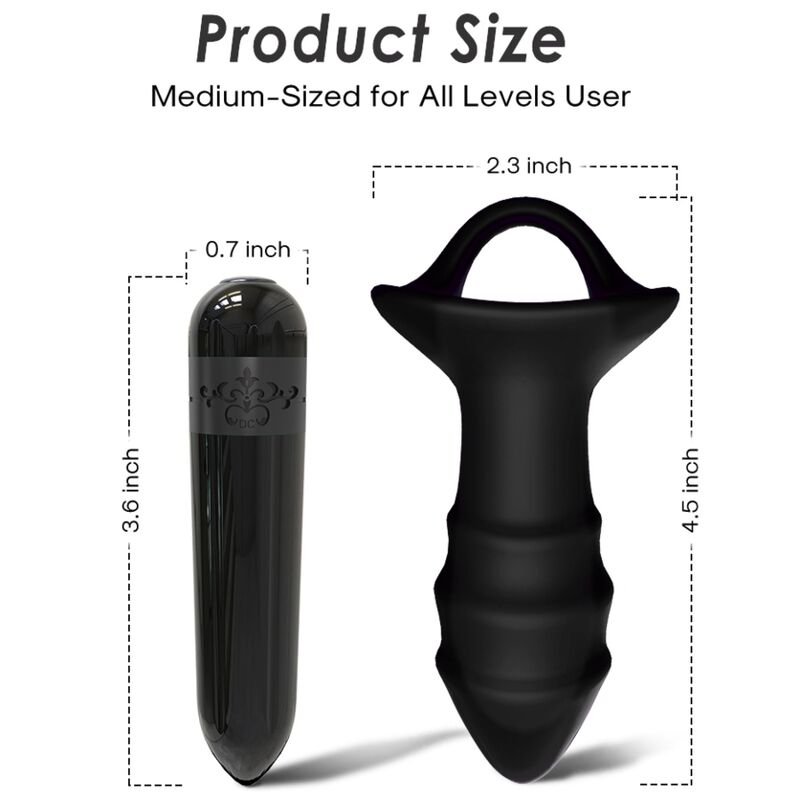 ARMONY - KYLIN FINGERVIBRATOR & ANALPLUG FERNBEDIENUNG SCHWARZ - Sexotim