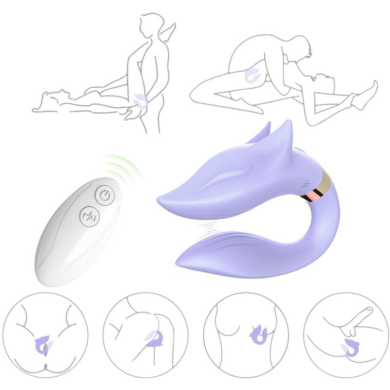 ARMONY - FOX VIBRATOR FÜR PAARE, FERNBEDIENUNG, LILA - Sexotim