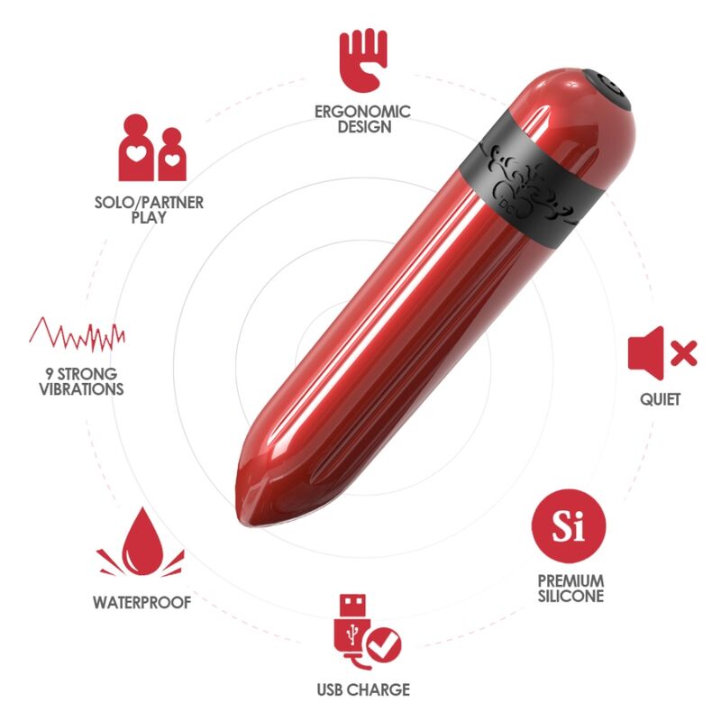 ARMONY - RAKETENVIBRATOR BULLET MIT FERNBEDIENUNG FUCHSIA - Sexotim
