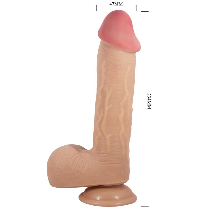 PRETTY LOVE - SLIDING SKIN SERIES REALISTISCHER DILDO MIT SLIDING SKIN SAUGNAPFLEISCH 23,4 CM - Sexotim