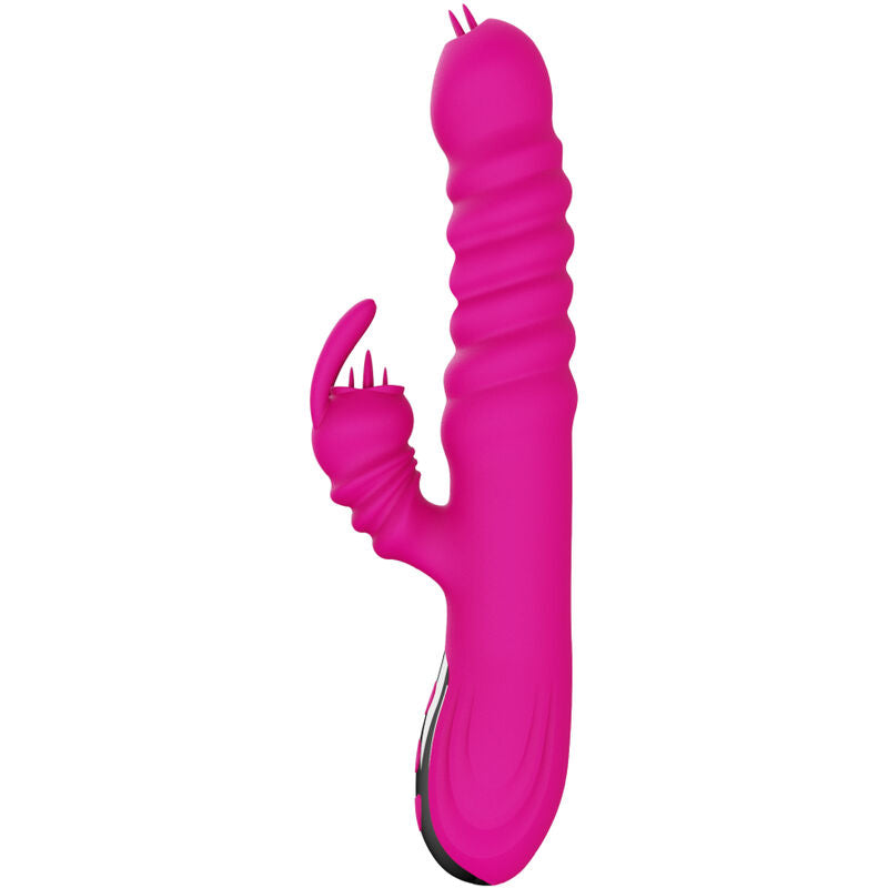 ARMONY - RABBIT DOPPELZUNGE MULTIFUNKTIONSVIBRATOR FUCHSIA WÄRMEEFFEKT - Sexotim