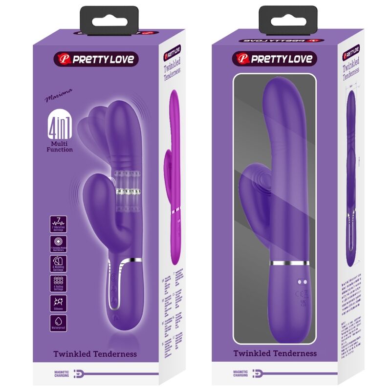 PRETTY LOVE - MULTIFUNKTIONS-G-SPOT-VIBRATOR LILA - Sexotim