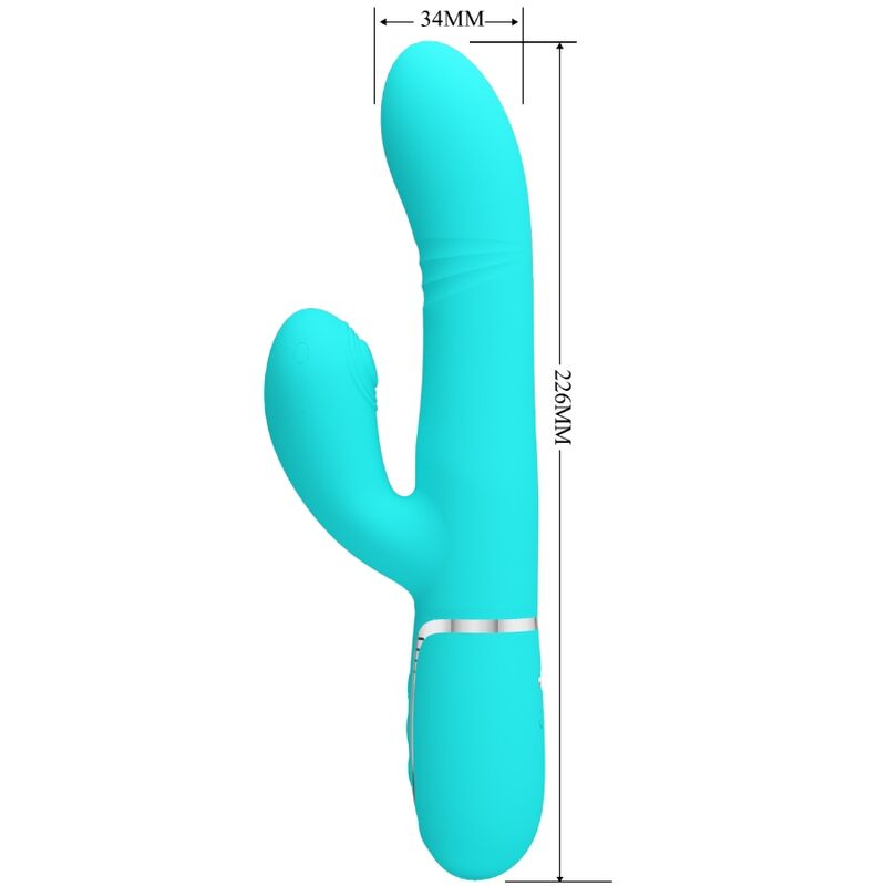 PRETTY LOVE - MULTIFUNKTIONS-G-SPOT-VIBRATOR AQUA GRÜN - Sexotim