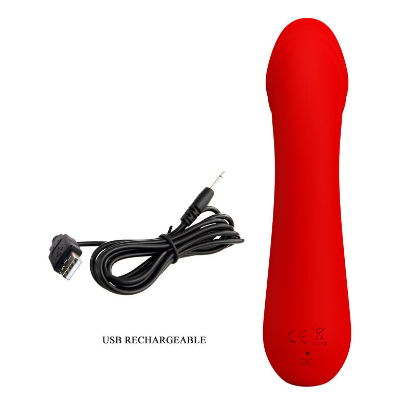 PRETTY LOVE - CETUS WIEDERAUFLADBARER VIBRATOR ROT - Sexotim