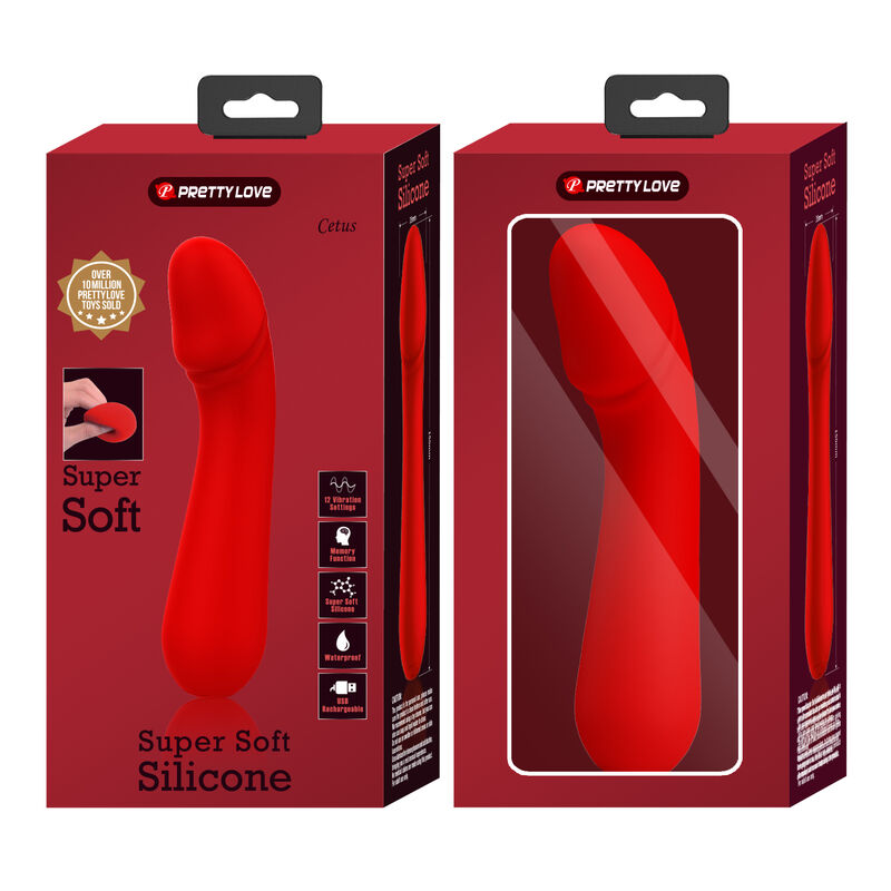 PRETTY LOVE - CETUS WIEDERAUFLADBARER VIBRATOR ROT - Sexotim