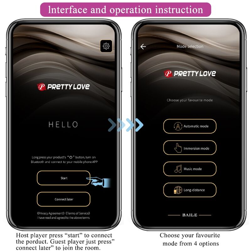 PRETTY LOVE - BILLY VIBRATIONSFERNBEDIENUNG LILA KOSTENLOSE APP - Sexotim