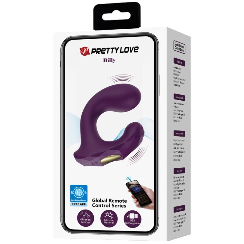 PRETTY LOVE - BILLY VIBRATIONSFERNBEDIENUNG LILA KOSTENLOSE APP - Sexotim