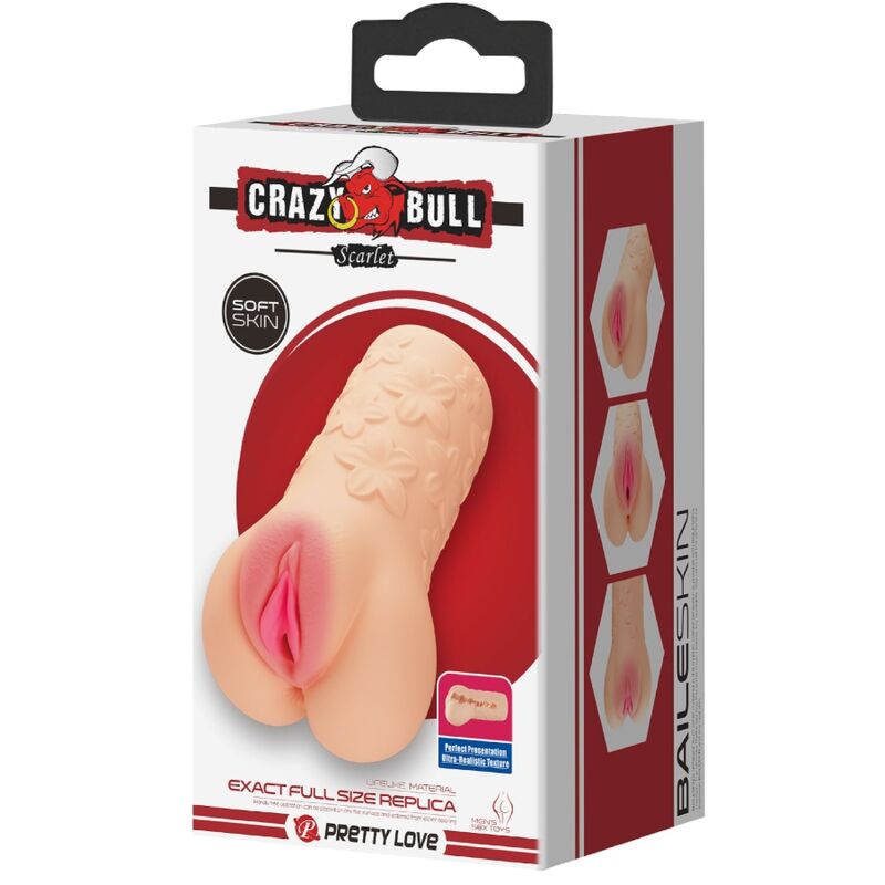 CRAZY BULL - SCHARLACHROTER MASTUBADOR IN VAGINAFORM - Sexotim