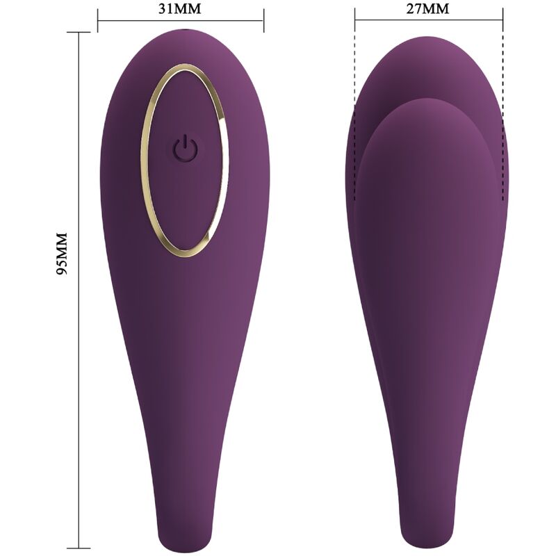 PRETTY LOVE - AUGUST REMOTE GLOBAL DOPPELT VERGNÜGEN VIBRATOR - Sexotim