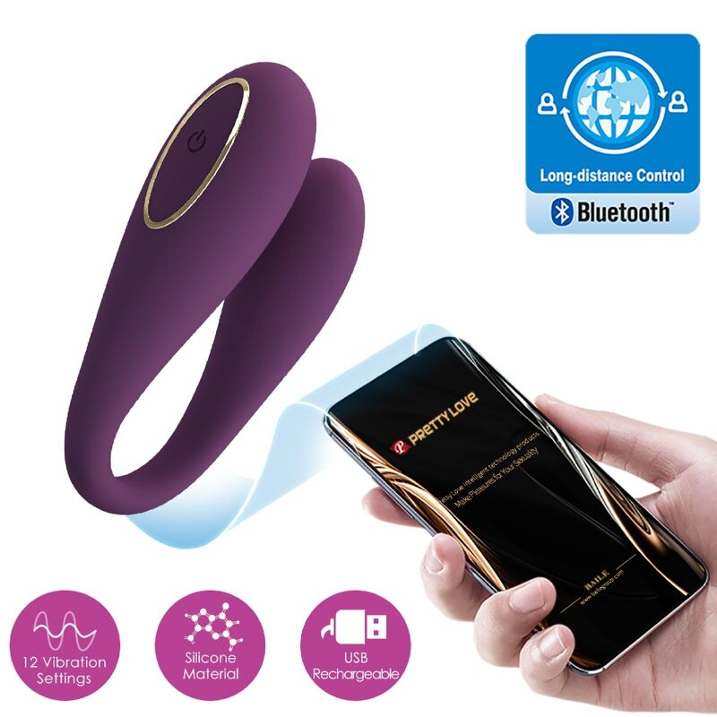 PRETTY LOVE - AUGUST REMOTE GLOBAL DOPPELT VERGNÜGEN VIBRATOR - Sexotim
