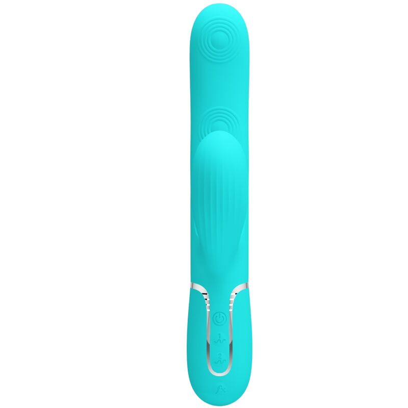 PRETTY LOVE - PERLITA MULTIFUNKTIONS-3-IN-1-G-PUNKT-VIBRATOR AQUA GRÜN - Sexotim