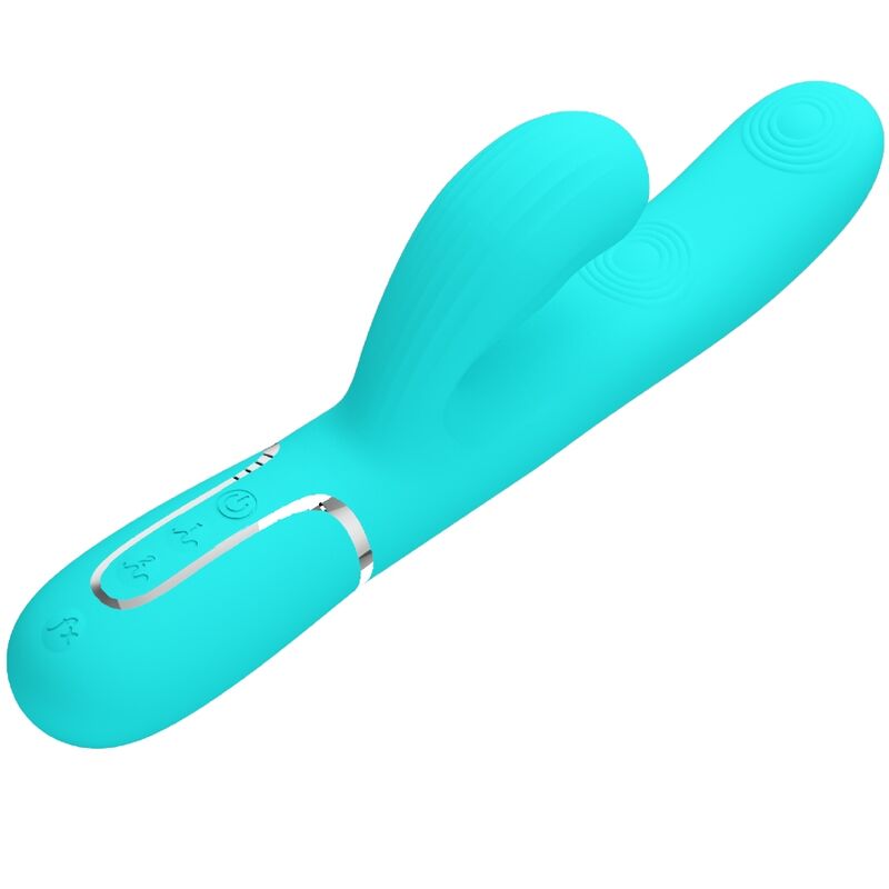 PRETTY LOVE - PERLITA MULTIFUNKTIONS-3-IN-1-G-PUNKT-VIBRATOR AQUA GRÜN - Sexotim