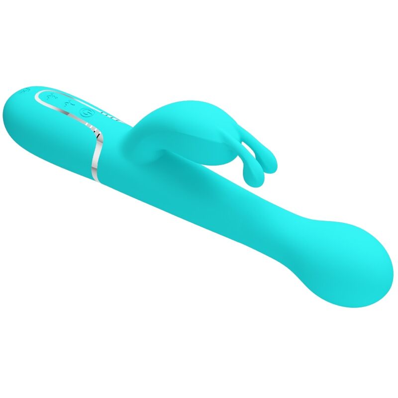 PRETTY LOVE - DEJON RABBIT VIBRATOR 3 IN 1 MULTIFUNKTIONS-AQUAGRÜN - Sexotim