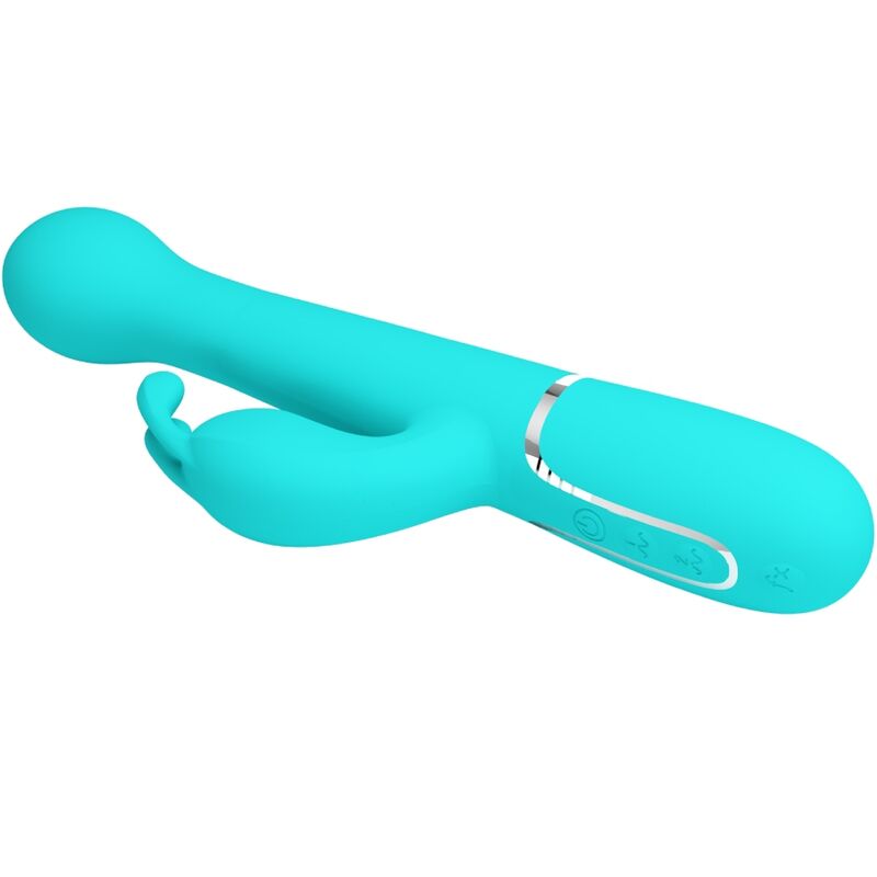 PRETTY LOVE - DEJON RABBIT VIBRATOR 3 IN 1 MULTIFUNKTIONS-AQUAGRÜN - Sexotim