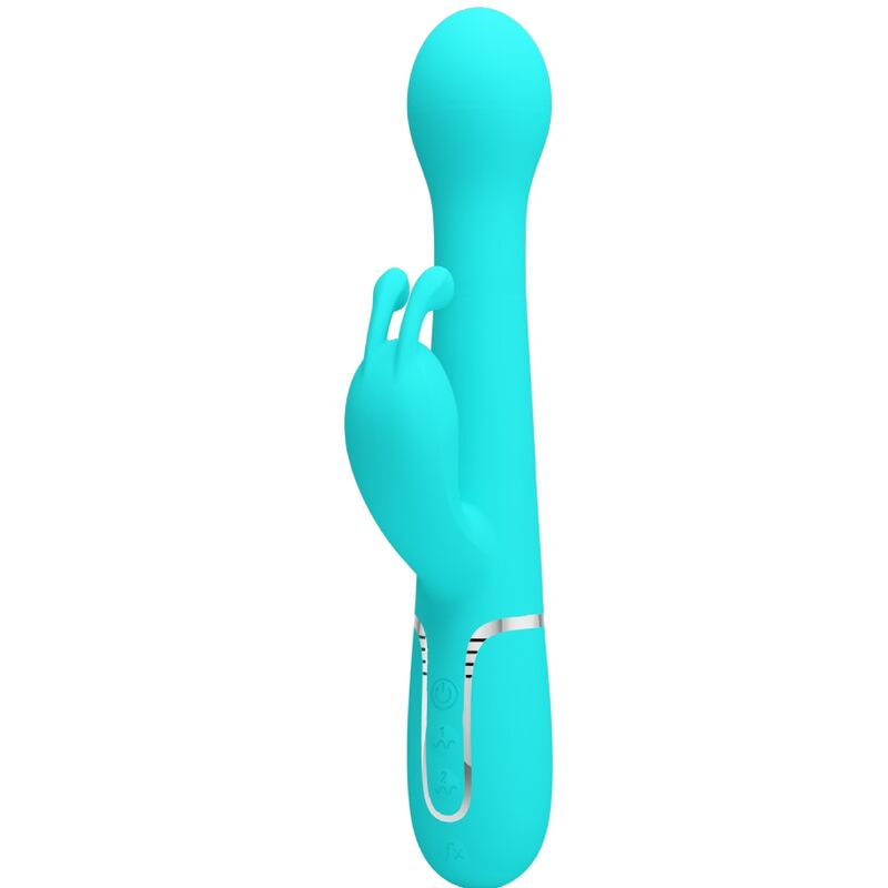 PRETTY LOVE - DEJON RABBIT VIBRATOR 3 IN 1 MULTIFUNKTIONS-AQUAGRÜN - Sexotim