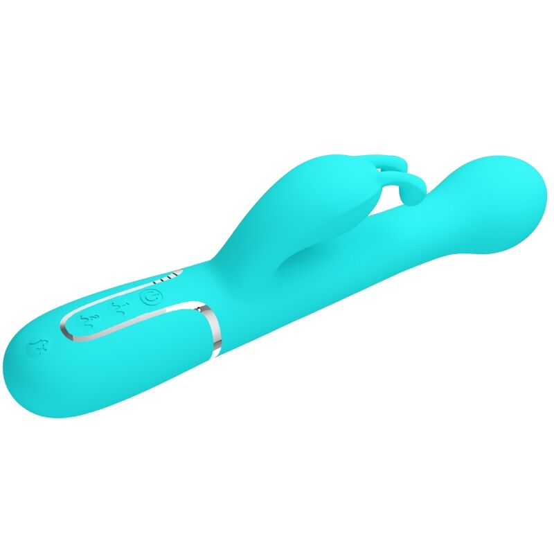 PRETTY LOVE - DEJON RABBIT VIBRATOR 3 IN 1 MULTIFUNKTIONS-AQUAGRÜN - Sexotim
