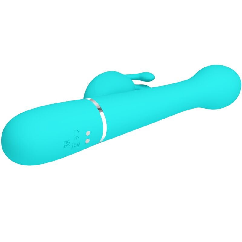 PRETTY LOVE - DEJON RABBIT VIBRATOR 3 IN 1 MULTIFUNKTIONS-AQUAGRÜN - Sexotim
