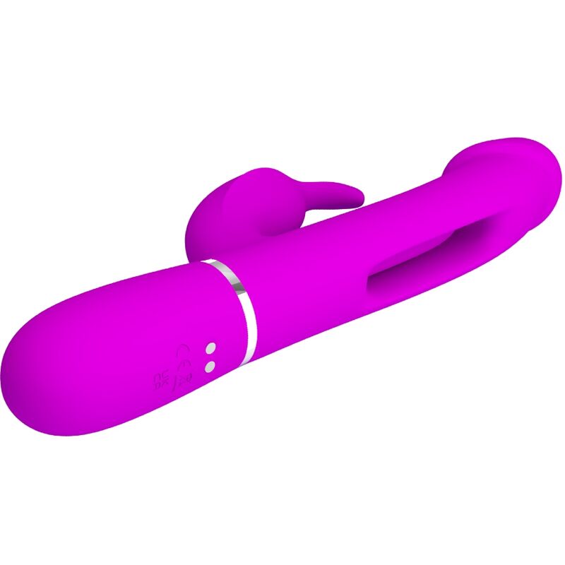 PRETTY LOVE - DEJON RABBIT VIBRATOR 3 IN 1 MULTIFUNKTIONS FUCSIA - Sexotim