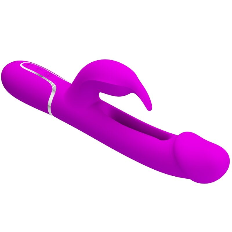 PRETTY LOVE - DEJON RABBIT VIBRATOR 3 IN 1 MULTIFUNKTIONS FUCSIA - Sexotim