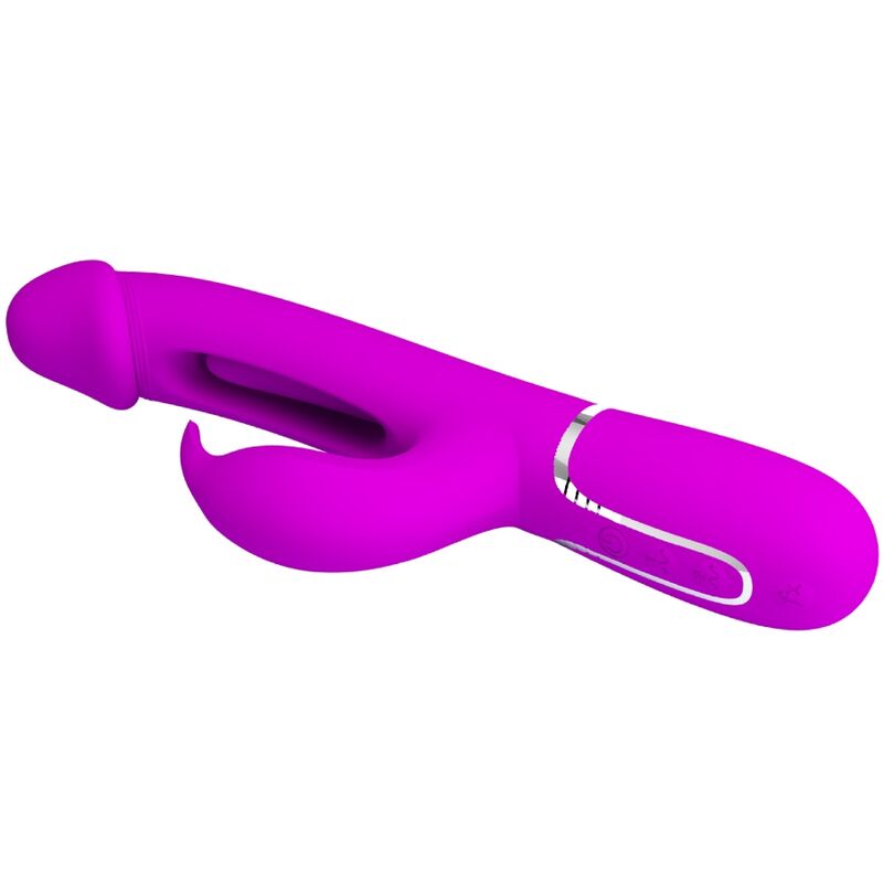 PRETTY LOVE - DEJON RABBIT VIBRATOR 3 IN 1 MULTIFUNKTIONS FUCSIA - Sexotim