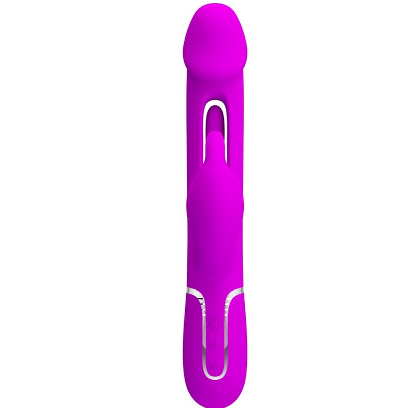 PRETTY LOVE - DEJON RABBIT VIBRATOR 3 IN 1 MULTIFUNKTIONS FUCSIA - Sexotim