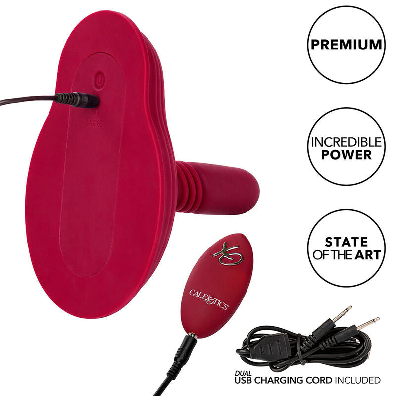 CALEXOTICS - RIDER MASSAGER DOPPELMOTOR FERNBEDIENUNG ROT - Sexotim