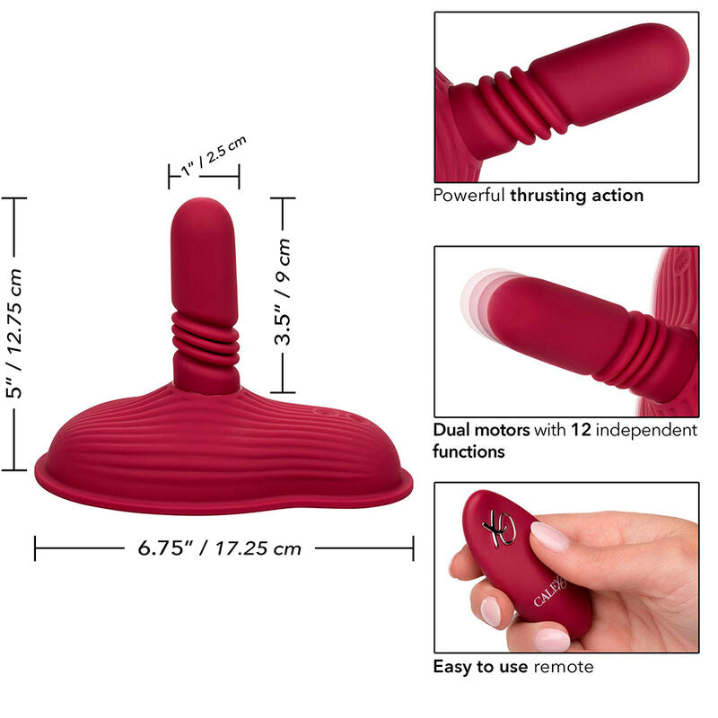 CALEXOTICS - RIDER MASSAGER DOPPELMOTOR FERNBEDIENUNG ROT - Sexotim
