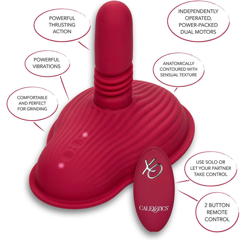 CALEXOTICS - RIDER MASSAGER DOPPELMOTOR FERNBEDIENUNG ROT - Sexotim