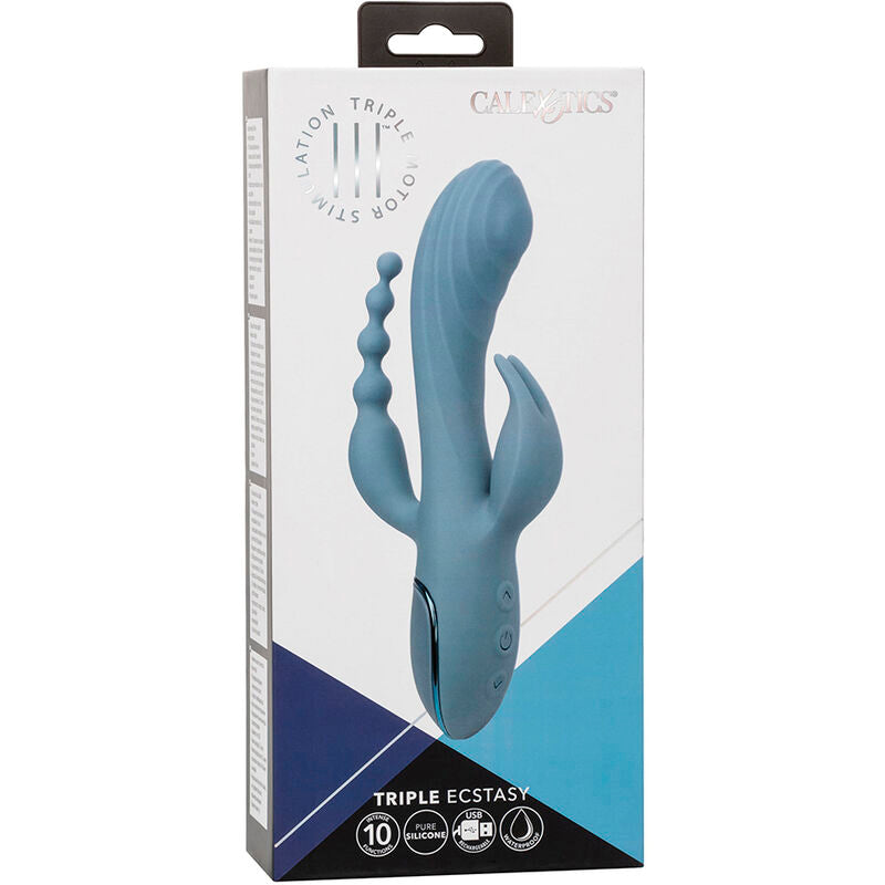 CALEXOTICS - VIBRATOR TRIPLE ECSTASY GRAU - Sexotim