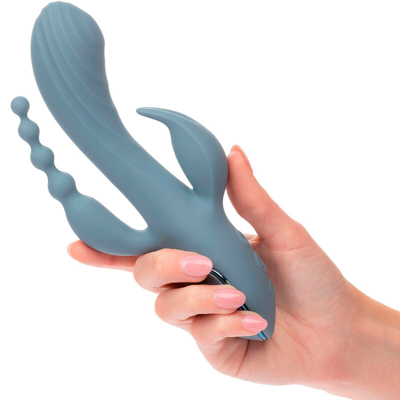 CALEXOTICS - VIBRATOR TRIPLE ECSTASY GRAU - Sexotim