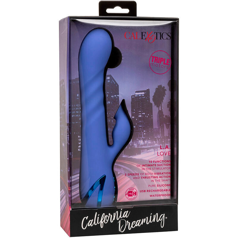 CALEXOTICS - LA LOVE VIBRATOR & SUCKER BLAU VON CALIFORNIA DREAMING - Sexotim