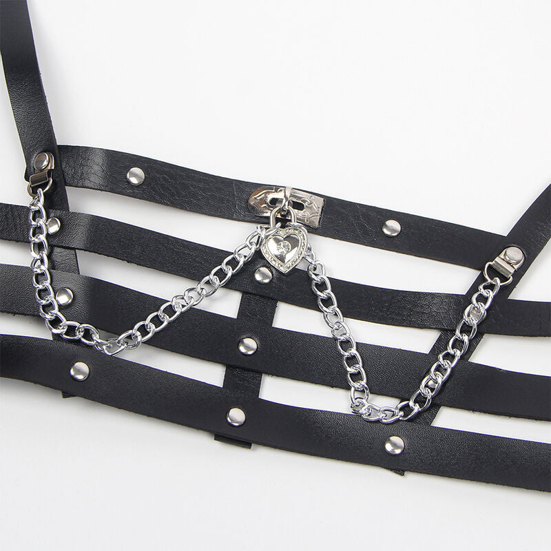 SUBBLIME - KORSETT HARNESS MIT KETTE DETAIL EINE GRÖSSE - Sexotim