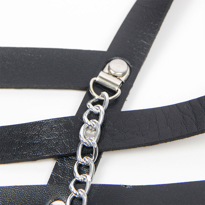 SUBBLIME - KORSETT HARNESS MIT KETTE DETAIL EINE GRÖSSE - Sexotim