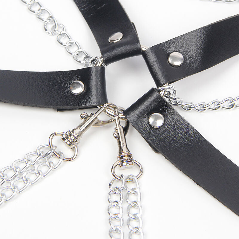 SUBBLIME - HARNESS-BH MIT KETTENDETAIL, EINE GRÖSSE - Sexotim