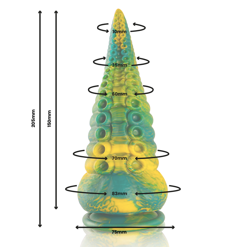 EPIC - CETUS GRÜNER TENTAKEL-DILDO, GROSSE GRÖSSE - Sexotim