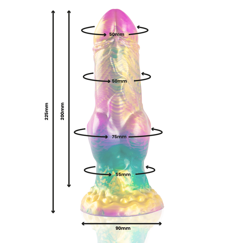 EPIC - IRIS REGENBOGENFARBENER VERGNÜGUNGSDILDO - Sexotim
