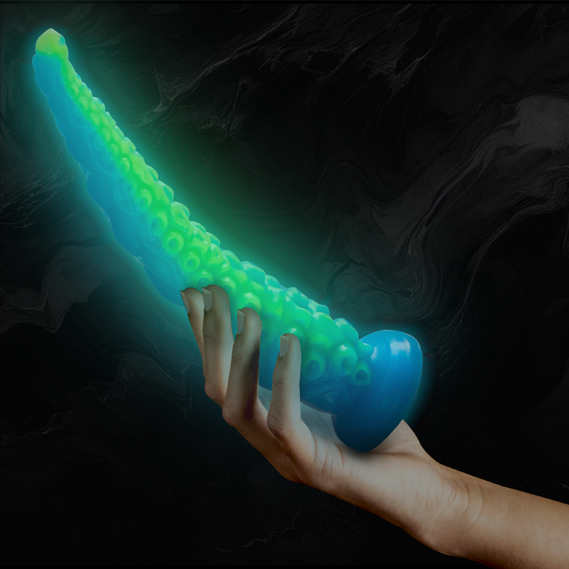 EPIC - SCYLLA FLUORESZIERENDER DÜNNER TENTAKEL-DILDO, GROSSE GRÖSSE - Sexotim