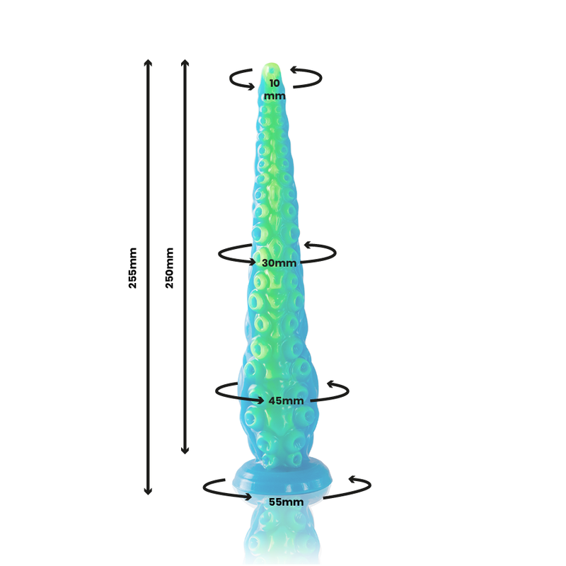 EPIC - SCYLLA FLUORESZIERENDER DÜNNER TENTAKEL-DILDO, KLEINE GRÖSSE - Sexotim